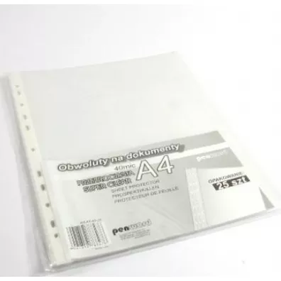 Penword Obwoluta A4 krystaliczna 40 mic 25 szt.
