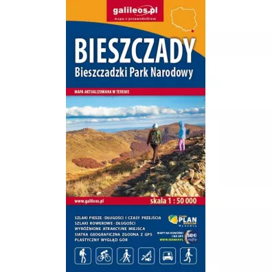 Bieszczady - Bieszczadzki PN - mapa 1:50 000