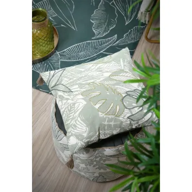 Stof Poduszka Botanys 40x40 wyszywane licie