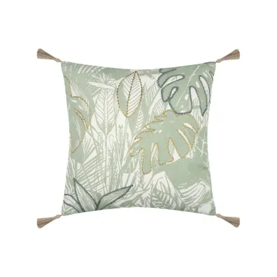 Stof Poduszka Botanys 40x40 wyszywane licie