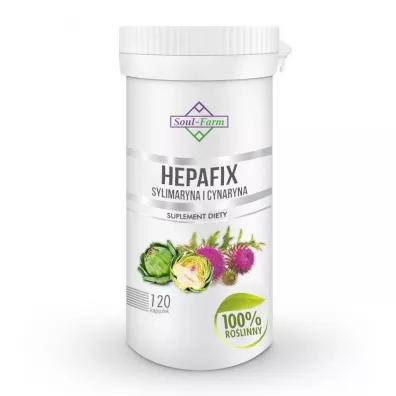 Soul Farm Hepafix sylimaryna i cynaryna 560 mg Suplement diety 120 kaps.
