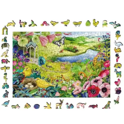 Puzzle drewniane 500 el. Dziki ogr�d Ravensburger