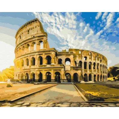 Brushme Malowanie po numerach - Koloseum na Wschodzie S�o�ca 40x50cm