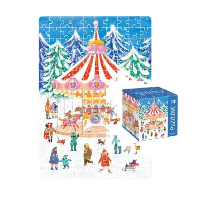 Puzzle Puzzlove CzuCzu 150 el. Zimowa rado�� Bright Junior Media
