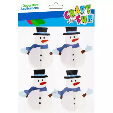 Craft with Fun Ozdoba dekoracyjna samoprzylepna Ba�wanki harmonijka Bo�e Narodzenie