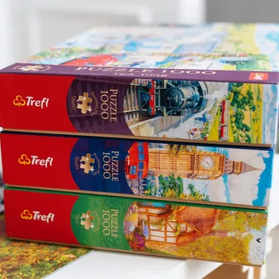 Puzzle 1000 el. Urocza chatka w lesie Trefl