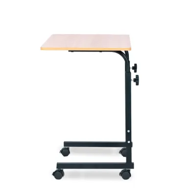 Modernhome Stolik pod laptopa z kółkami biurko dostawiane do fotela kanapy brązowy Modernhome Stolik pod laptopa z kółkami biurko dostawiane do fotela kanapy brązowy