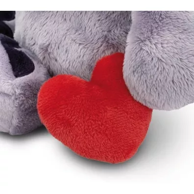 NICI 61484 Maskotka pluszowa So Love ciemnoszary 23cm z magnesem w ksztacie serca GREEN