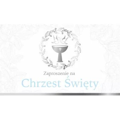 Armin Style Zaproszenie na Chrzest �wi�ty ch�opca ZP-16 10 szt.