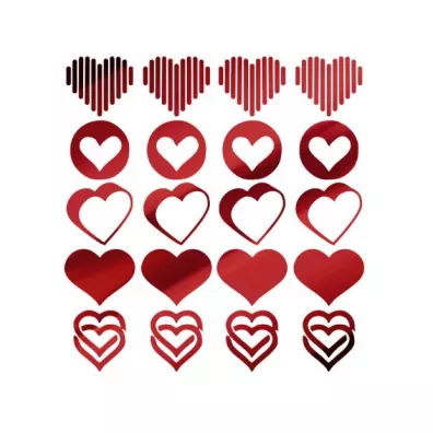 Wikoria Naplamki FLEX FM-03 Heart 29754 15x20 cm