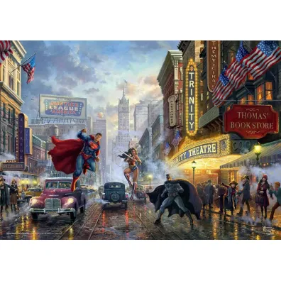 Puzzle 1000 el. PQ T.Kinkade Batman Wonder Woman Superman Schmidt Spiele-Puzzle