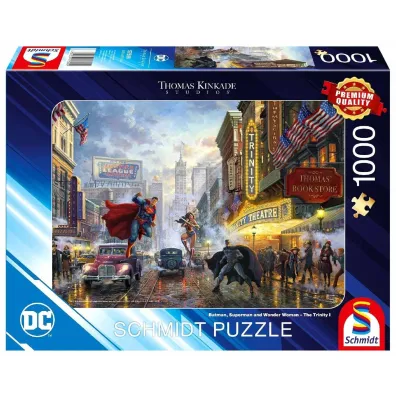 Puzzle 1000 el. PQ T.Kinkade Batman Wonder Woman Superman Schmidt Spiele-Puzzle