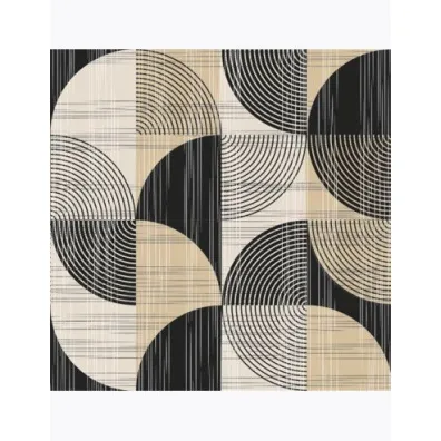 Serwetki DAISY Lunch SD 330x330 Geometria czarno be�owe 044501