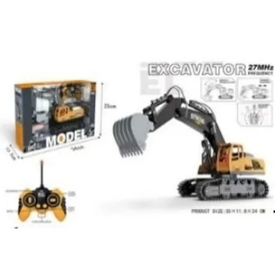 Koparka �wiat�o d�wi�k 1:18 27MHz 35x11,8x24cm Madej