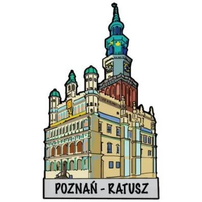 Magnes ART Pozna� - drewniany MIX