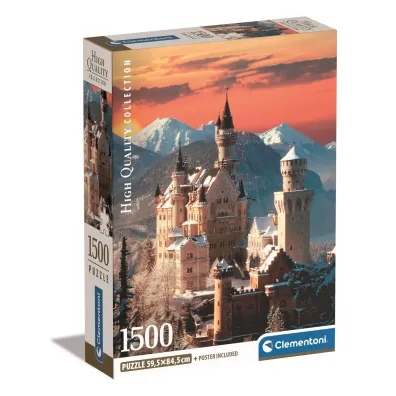 Puzzle 1500 el. Compact Neuschwanstein Clementoni