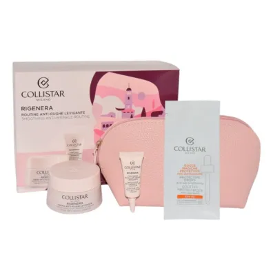 Collistar Zestaw Anti Wrinkle Smoothing  Krem do twarzy + Anti Wrinkle Smoothing Krem pod oczy + Protective Magic Prbka kropli + Kosmetyczka