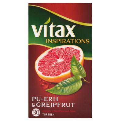 Vitax Inspirations Herbata Pu-erh i grejpfrut 30 x 1,3 g