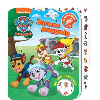 Psi Patrol Kolorowanki naklejanki 3 Barwne przygody