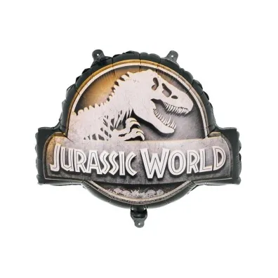 PartyDeco Balon foliowy Logo Jurassic World 45x37cm
