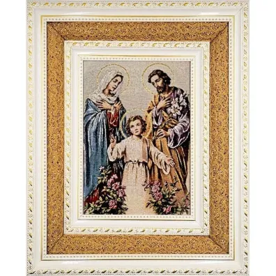 Obraz Haftowany �wi�ta Rodzina podw�jna rama 38x32