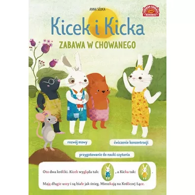 Kicek i Kicka. Zabawa w chowanego. Czytanki sylabowe z obrazkami - Anna S�jka