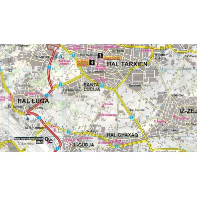 Malta laminowany map&guide XL 2w1 przewodnik i mapa