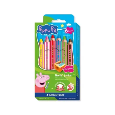 Kredki Noris junior Peppa jumbo 3w1 6kol STAEDTLER