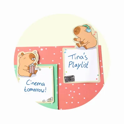 Coolpack Capybara Notes Kabibara Happy 90k zestaw 2szt. mix kolor�w