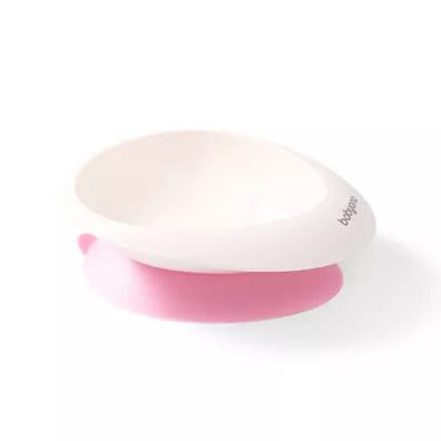 Babyono Miseczka z przyssawk i yeczk rowa 230 ml