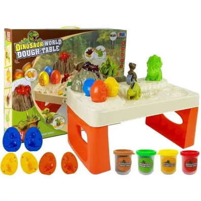 Ciastolina ze sto�em i akcesoriami dinozaury LeanToys