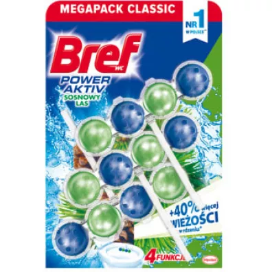 Bref Zawieszka do WC Power Active Sosnowy Las 3 szt.