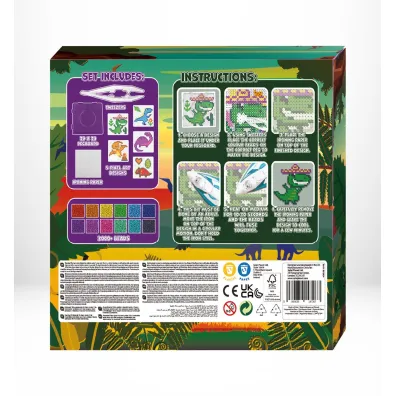 Zestaw koralik�w do prasowania Dinozaury Panta Plast