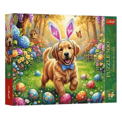 Puzzle 500 Premium Plus Wielkanocny piesek TREFL