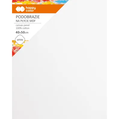 Happy Color Podobrazie bawe�niane impregnowane bia�e 40x50cm, 4mm