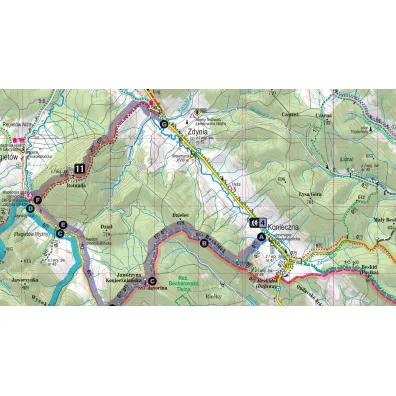 Beskid Niski map&guide XL PL laminat 2021