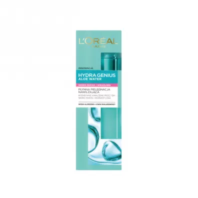 LOreal Paris Hydra Genius Aloe Water p�ynna piel�gnacja nawil�aj�ca sk�ra sucha i wra�liwa 70 ml