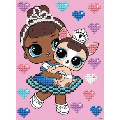 Diamnetowa mozaika - LOL Miss Baby 15x20cm Ideyka
