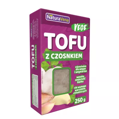 NaturaVena Tofu kostka czosnkowe 250 g