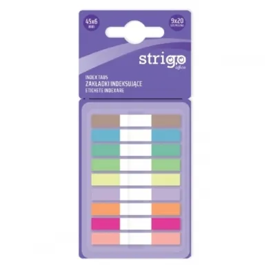 Strigo, Zak�adki indeksuj�ce z linijk� 9 kolor�w, 180 kartek
