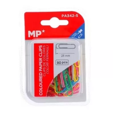 Mp Main Paper Spinacz biurowy kolorowe 28mm
