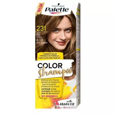 Palette Color Shampoo szampon koloryzuj�cy do w�os�w do 24 my� 231 (6-0) Jasny Br�z