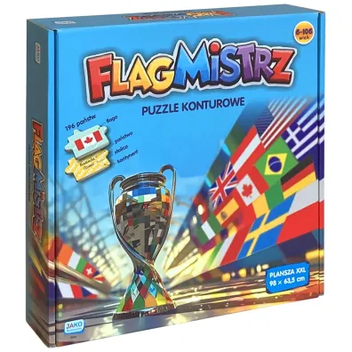GRA FLAGMISTRZ PUZZLE KONTUROWE PUD Jako