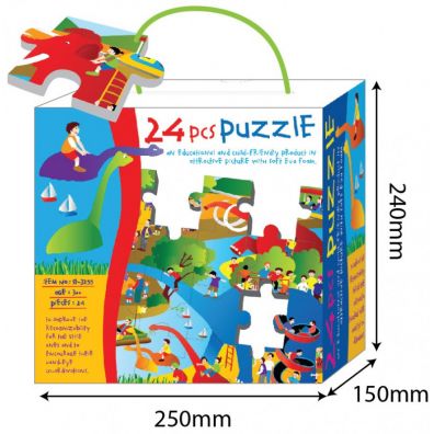 Puzzle piankowe 24 el. Dino Russell
