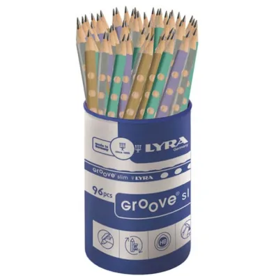 O��wek Lyra Groove slim metaliczne HB 96szt w opakowaniu mix