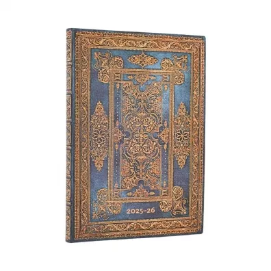 Paperblanks Kalendarz ksikowy midi 25/26 18M Blue Luxe