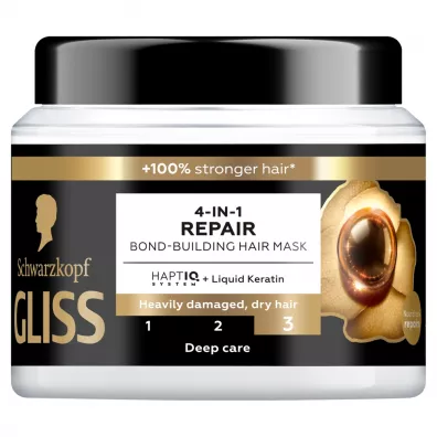 Gliss Trt Aqua Revive wzmacniaj�ca maska do w�os�w 4w1 Repair 400 ml
