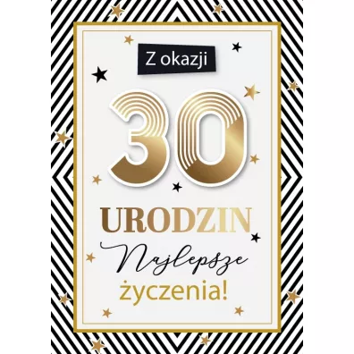 Armin Style KARNET URODZINY 30 125X180 Z KOP AS GM-1057 FOL
