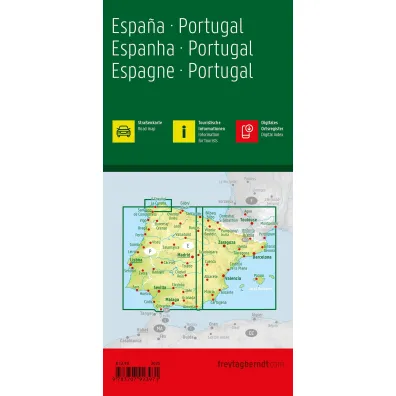 Mapa Hiszpania Portugalia 1:700 000
