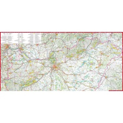 W�gry mapa samochodowa 1:520 000 laminat 2024